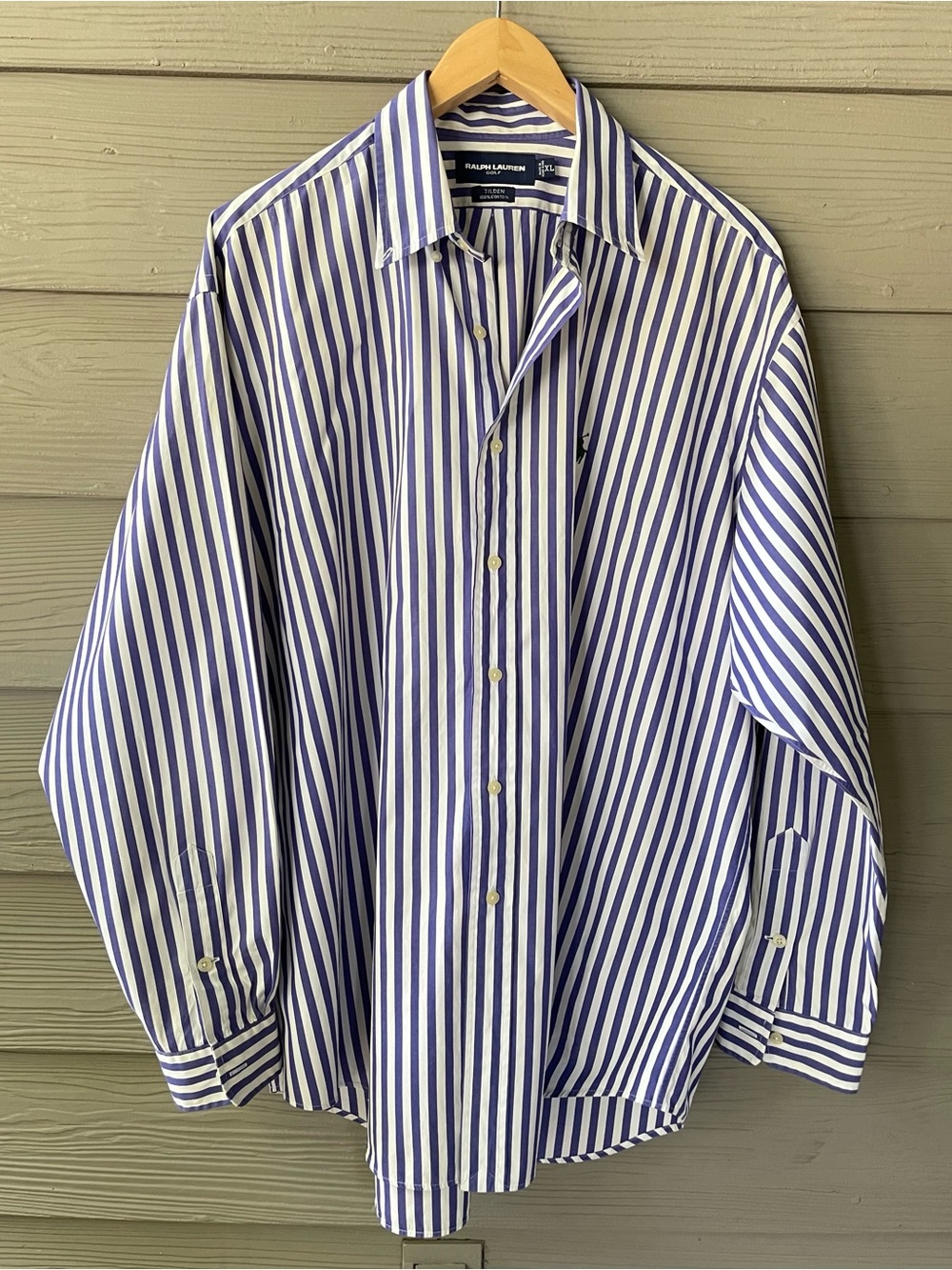 SOLD / Vintage Ralph Lauren Golf Tilden Striped Shirt XL